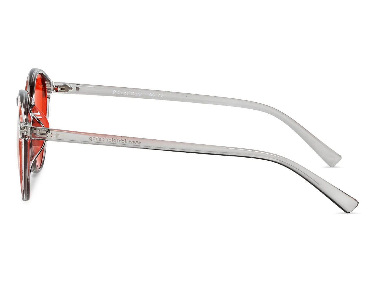 Capri Dark - Blueblocker Brille Grau-Transparent - Image 3