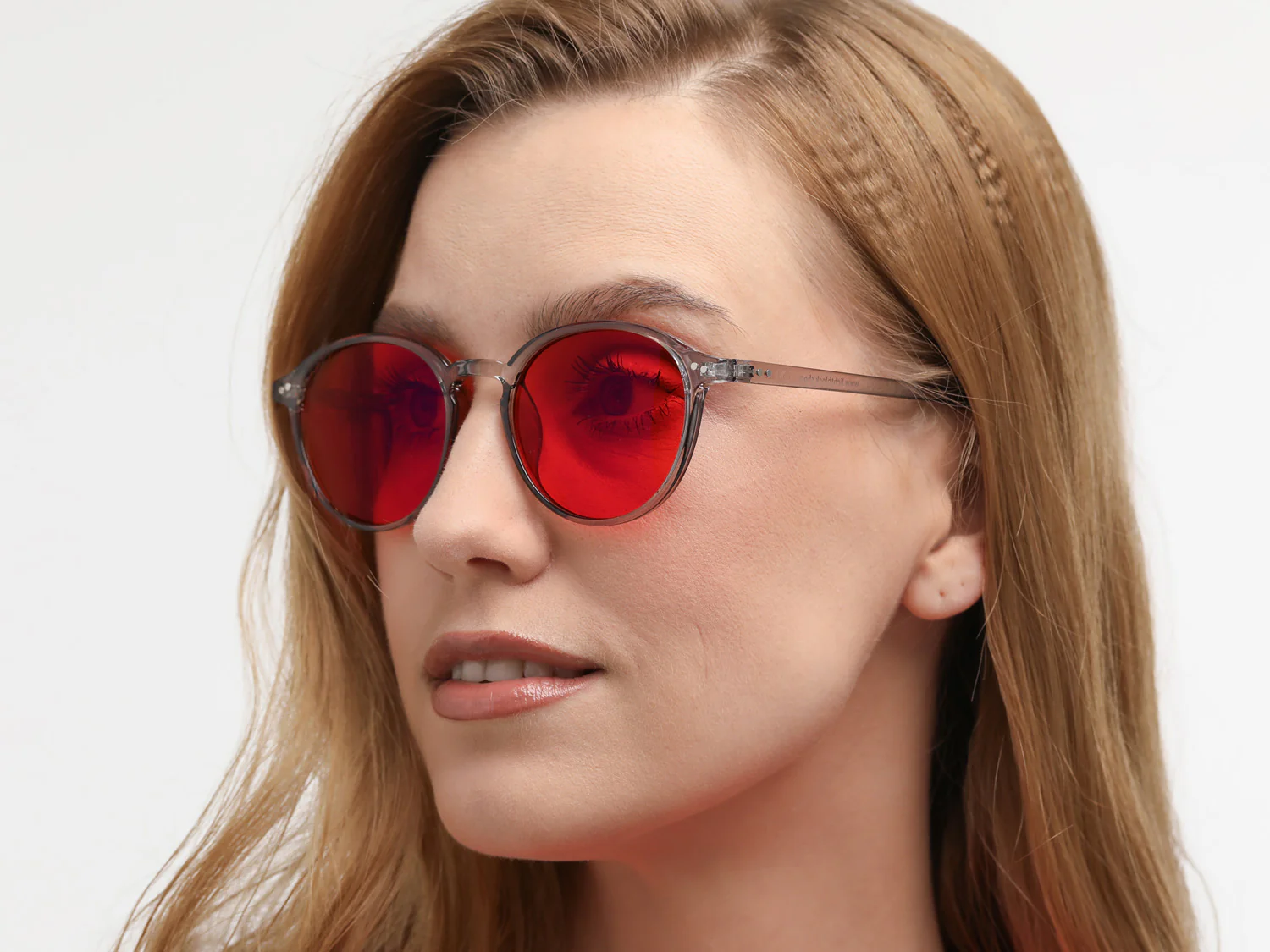 Capri Dark - Blueblocker Brille Grau-Transparent - Image 6