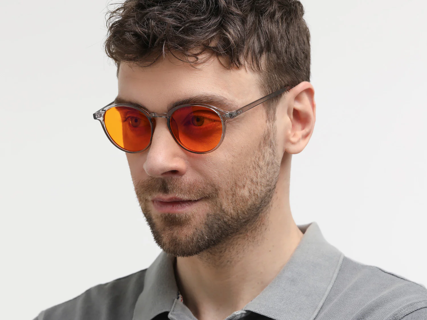 Capri Sleep - Blueblocker Brille Grau-Transparent - Image 7